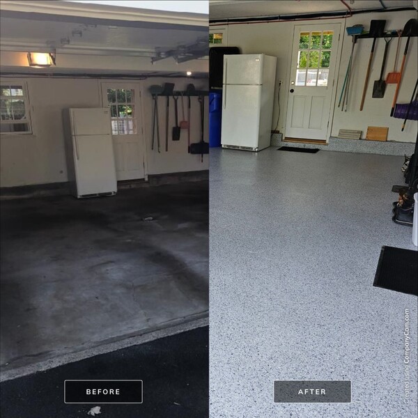 Before & After Epoxy Flooring in Torrington, CT (1)