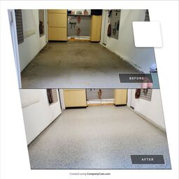 Before and After Garage Floor Coating in New Britain, CT (1)
